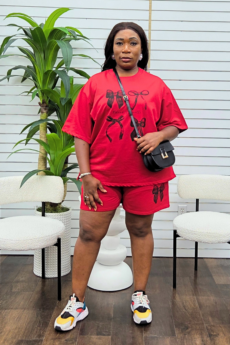 Hanny Short Set - Red