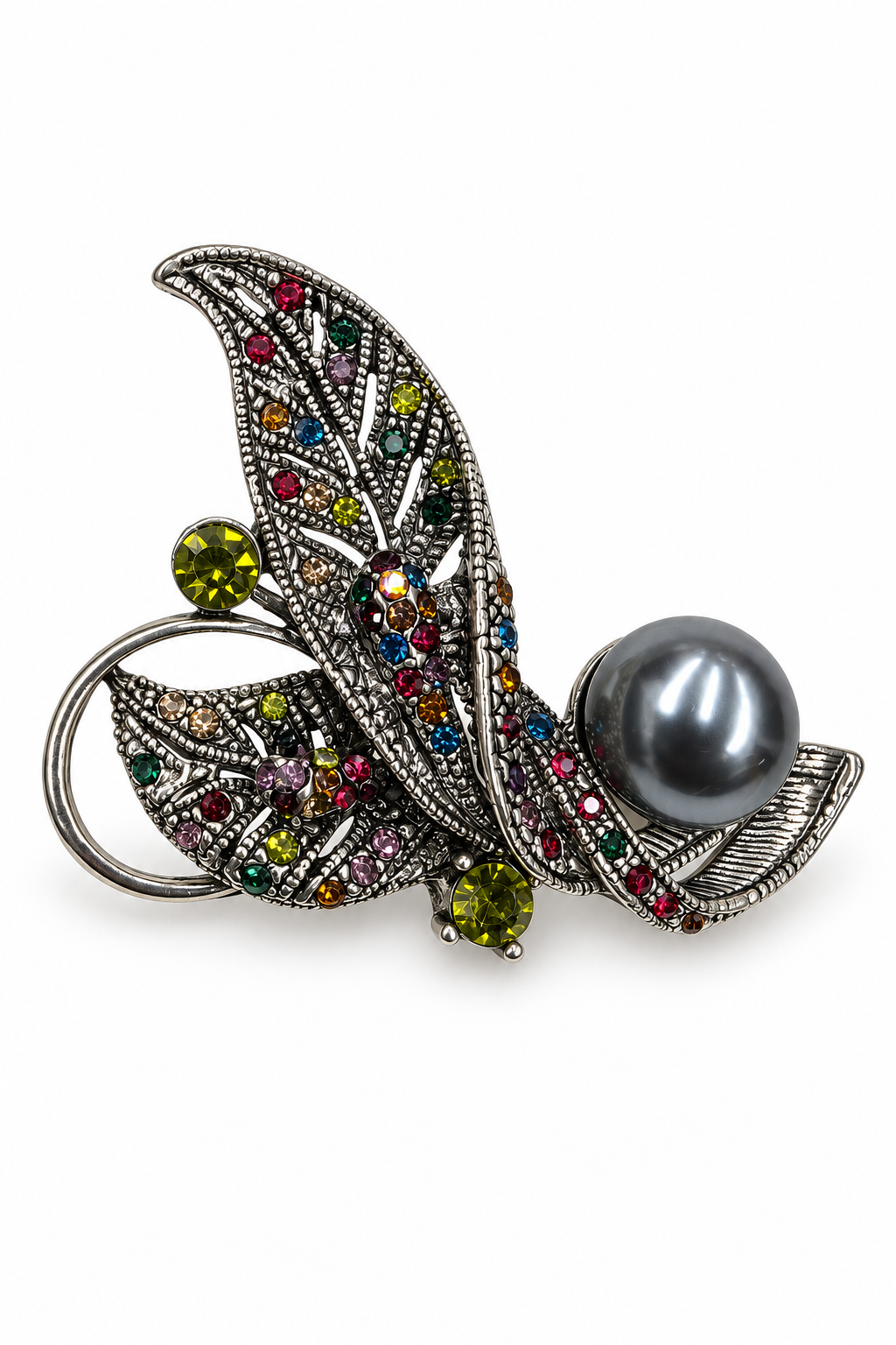 Multicolor Crystal Brooch