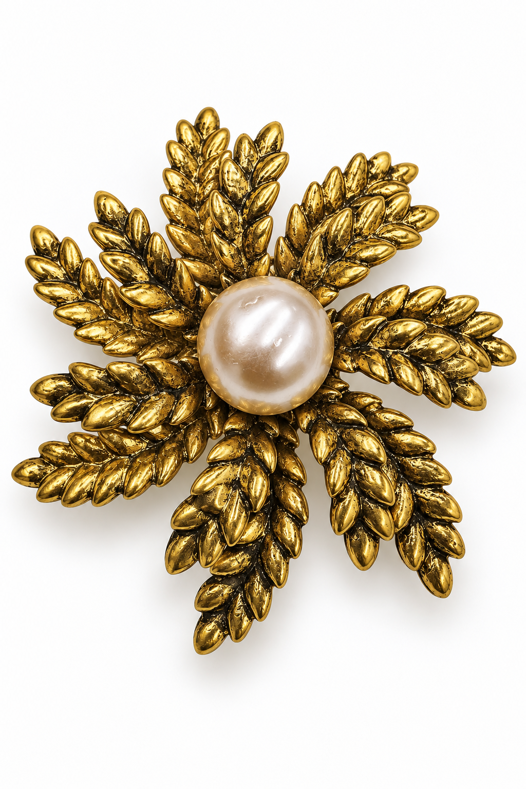 Sonia Gold Floral Brooch