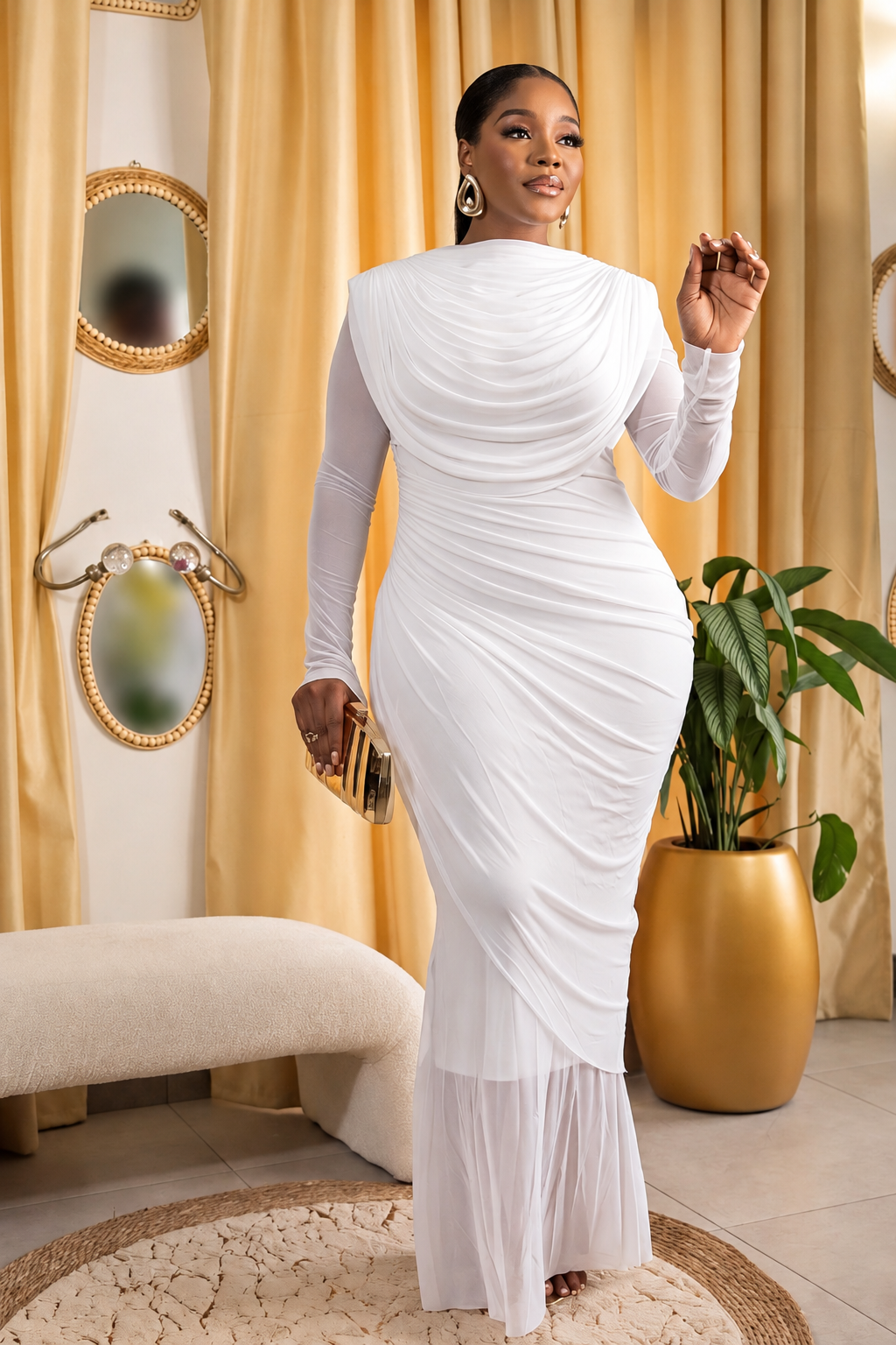 Solange Drape Dress