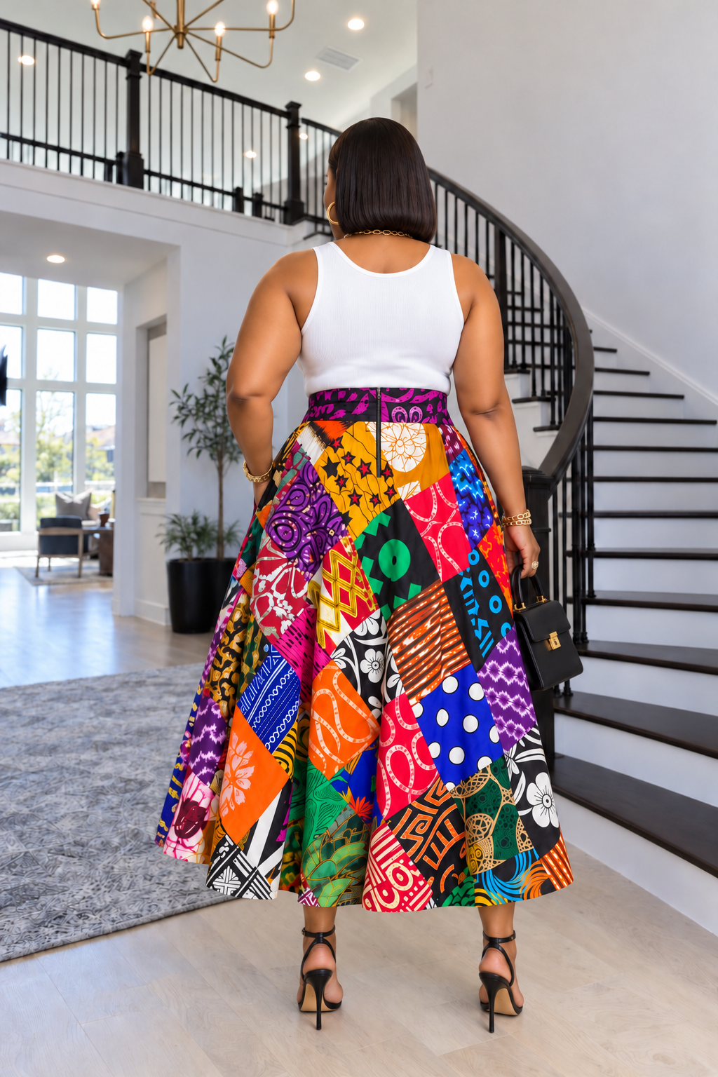 Amani Patch Maxi Skirt